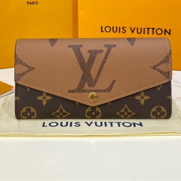 Louis Vuitton Sarah Wallet Flap Long Purse - Picture 1 of 6